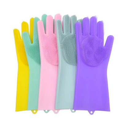 Dishwashing Cleaning Gloves Magic Silicone