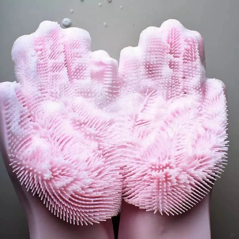 Dishwashing Cleaning Gloves Magic Silicone